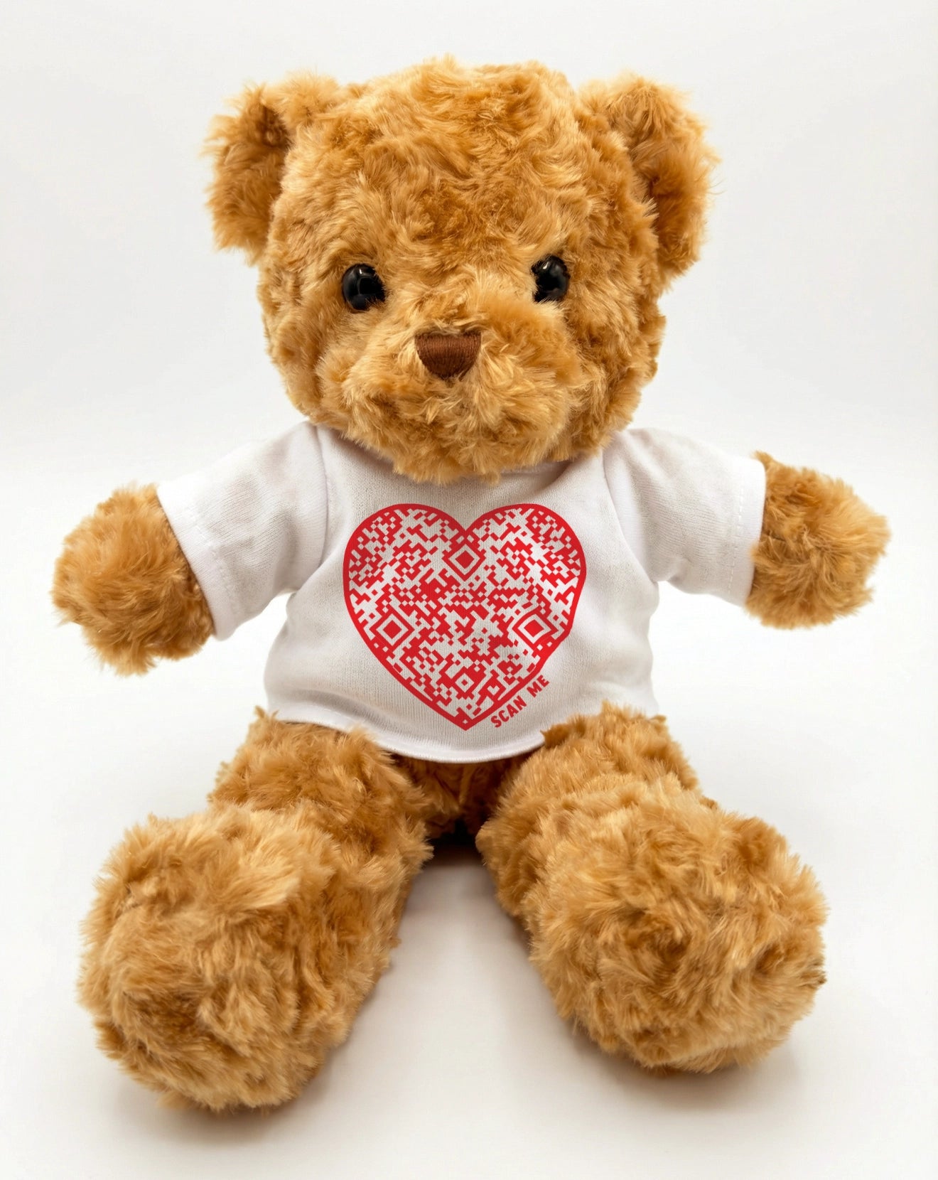 Velvet Peach - Ask Cupid Teddy Bear With QR-Code