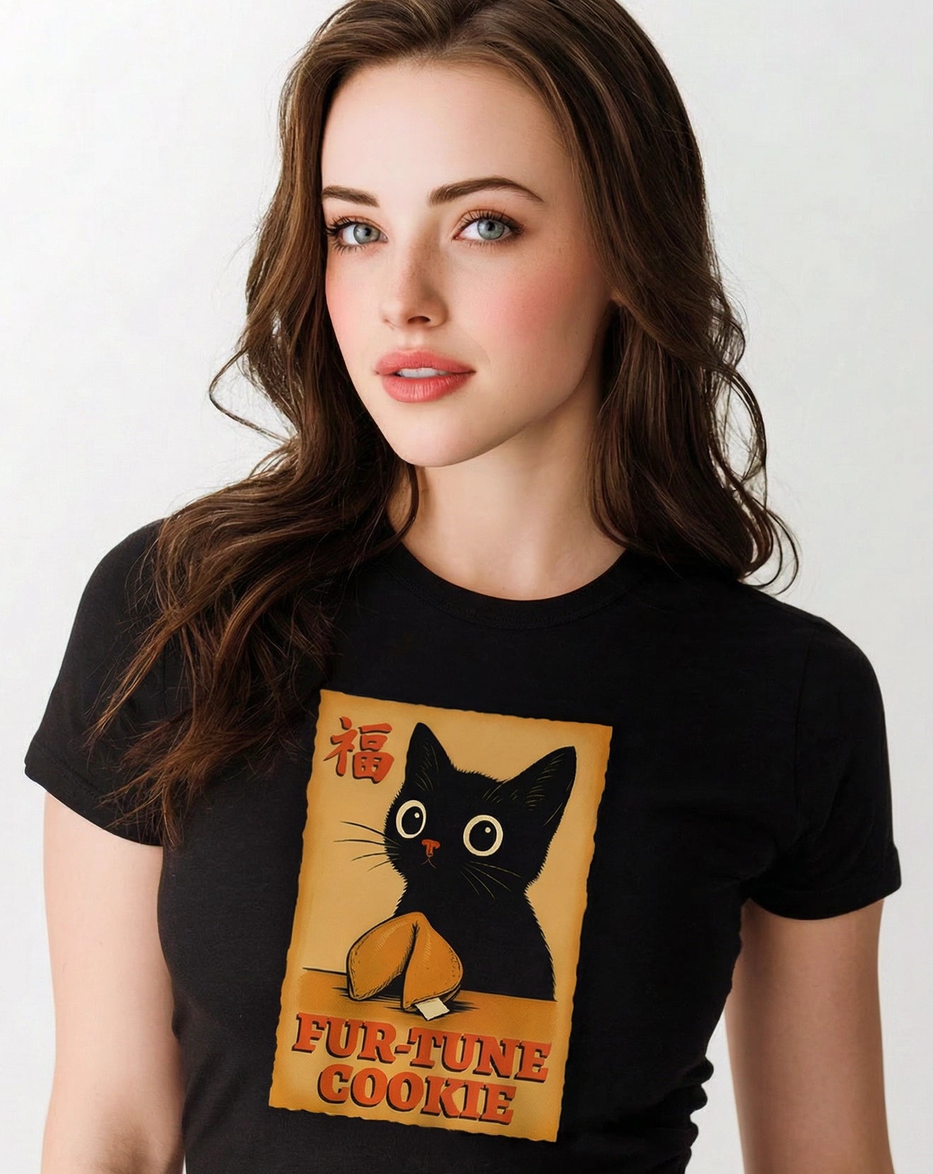 Velvet Peach - FurTune Cookie Tee With Interactive QR-Code